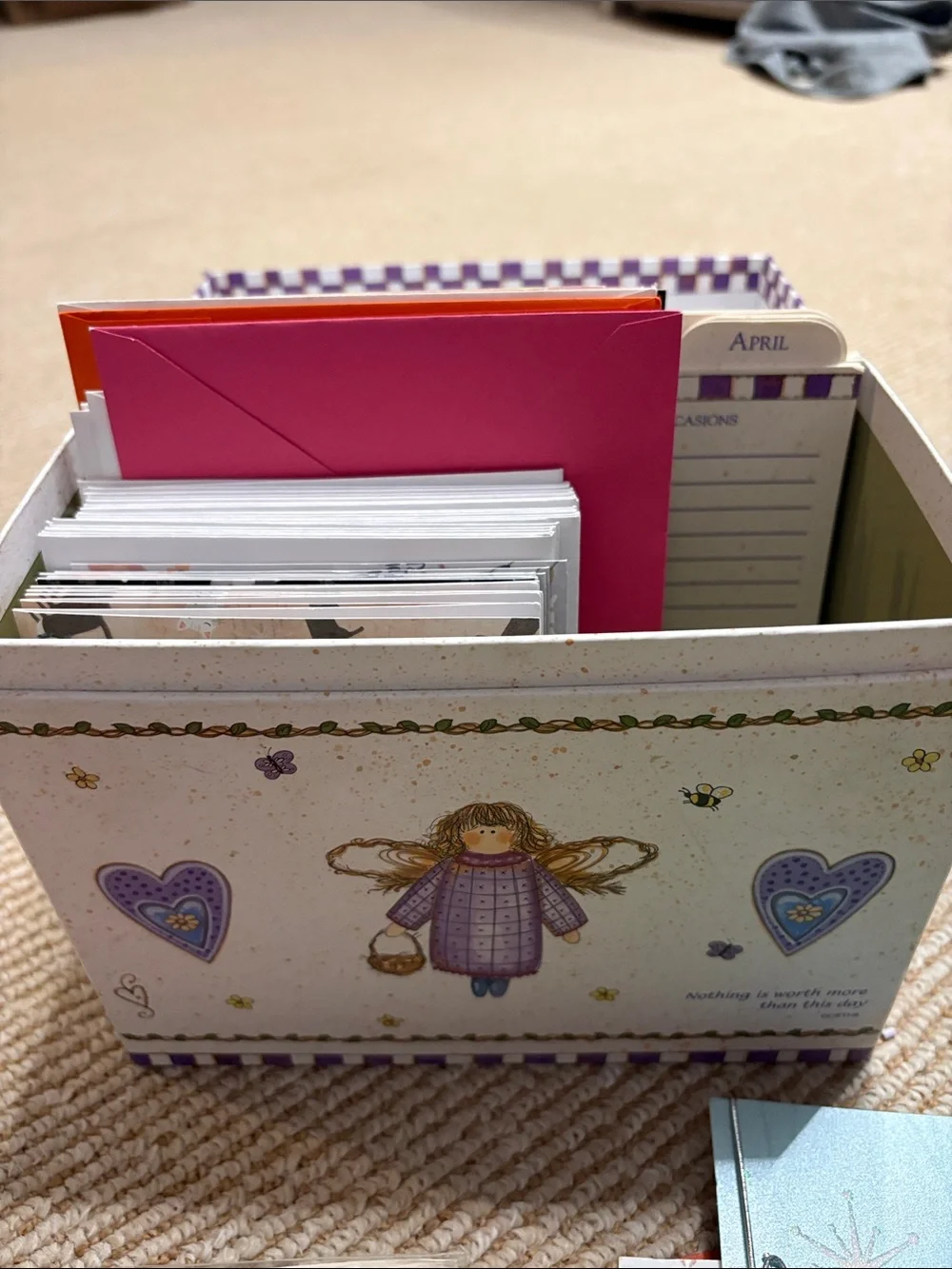 Decorative Card Box with Assorted Cards